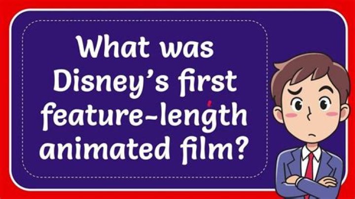 What was the first full length animated movie by Disney?