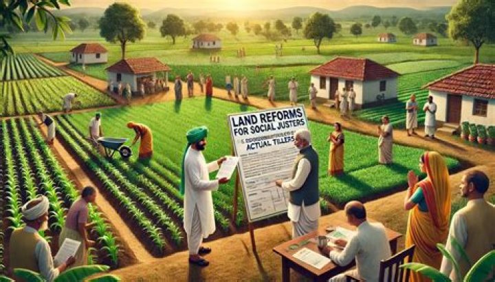 What was the goal of the land reform in China?