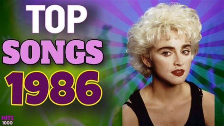 What was the most popular song in 86?