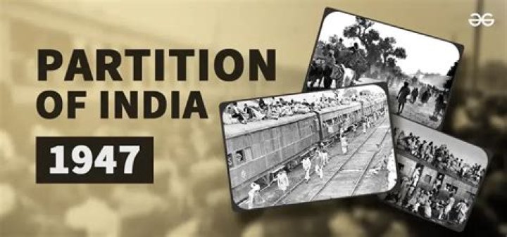 What was the religious impact of partition of India 1947?