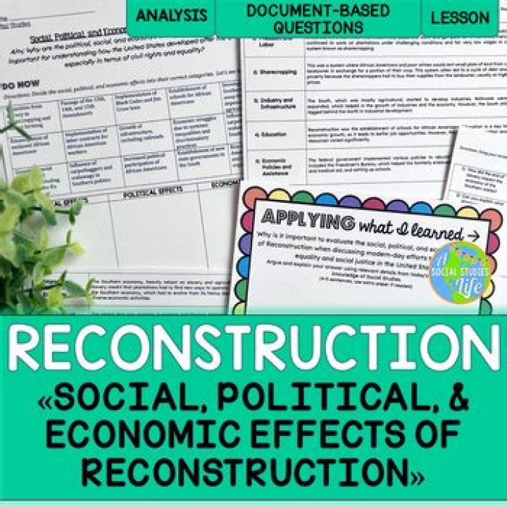 What were the economic effects of Reconstruction in the South?