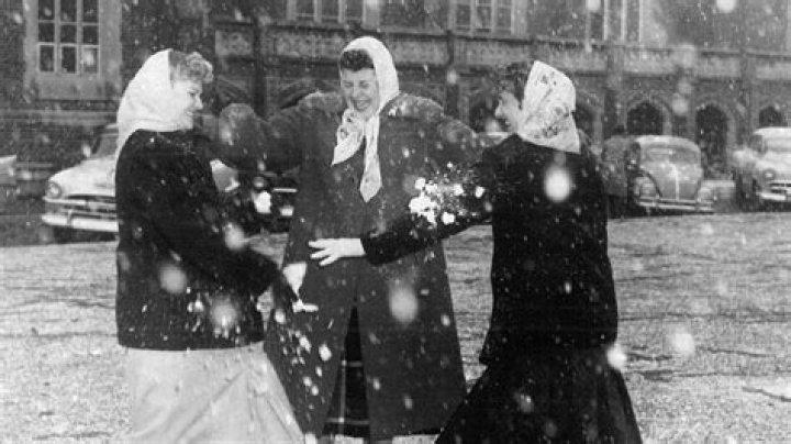 What year did it snow on Christmas Day?