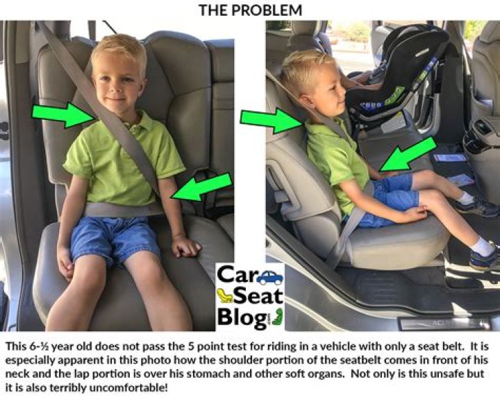When can a child go from car seat to booster?