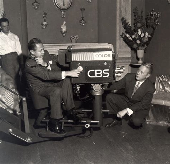 When did CBS first broadcast in color?