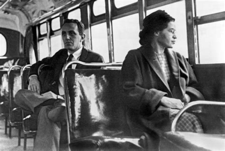 When did Rosa Parks bus boycott happen and why?