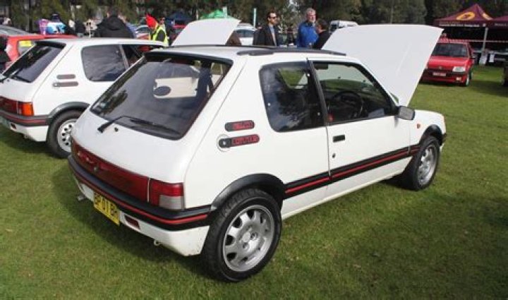 When did the Peugeot 205 GTI GTI come out?