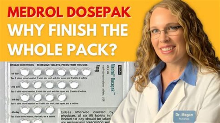 When to start Medrol dose pack?