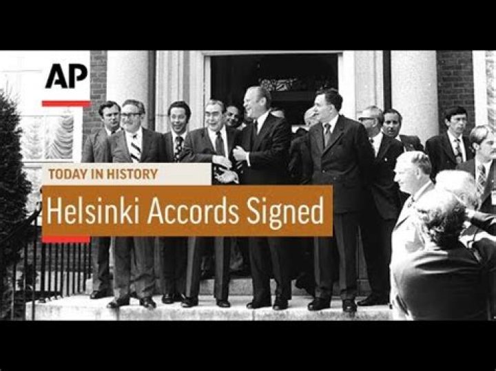 When were the Helsinki Accords signed?