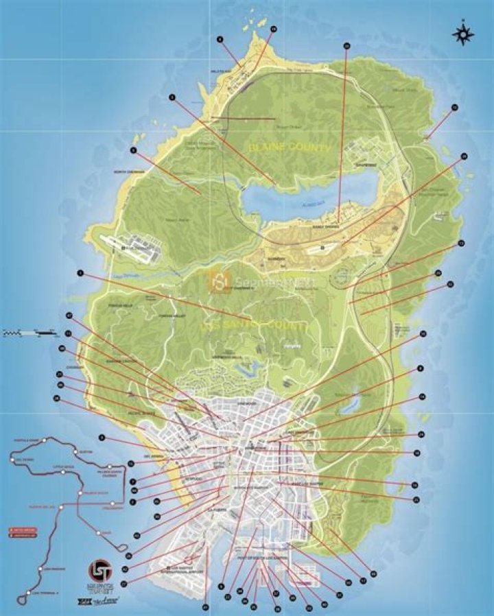 Where are all the jump stunts in GTA 5?