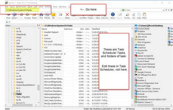 Where are Scheduled Tasks logs stored?