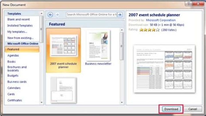 Where are templates stored in Word 2007?