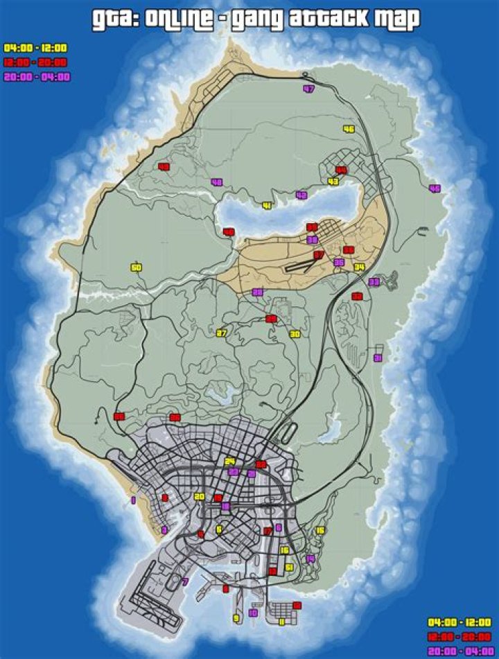 Where are the gang attacks on GTA?