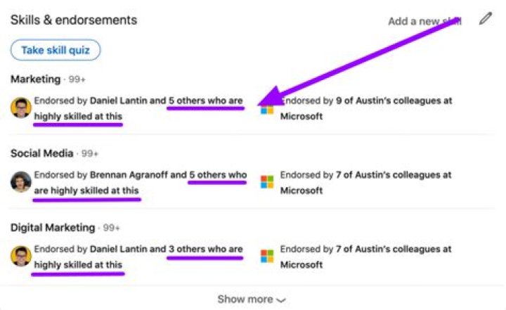 Where can I see my endorsements on LinkedIn?