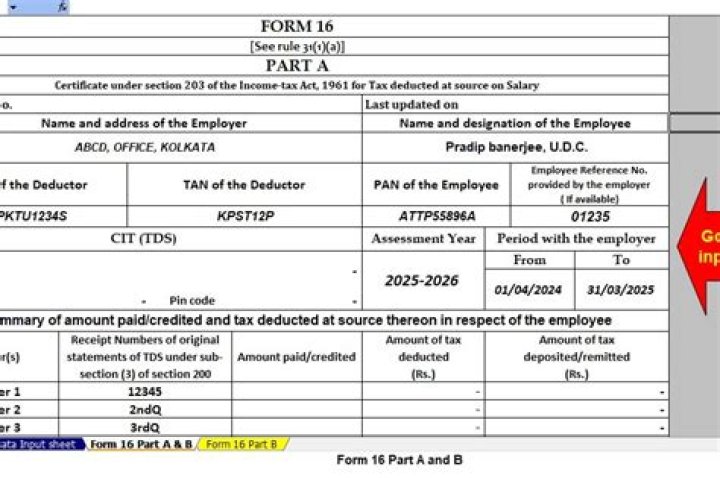 Where can I submit Form 16 in Efiling?