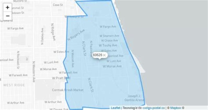 Where is 60626 zip code?