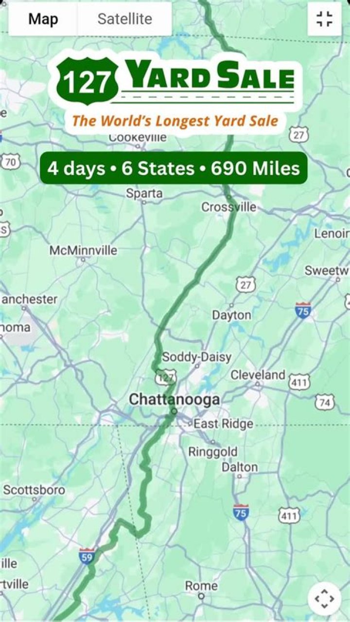 Where is the 127 Yard Sale in Ohio?