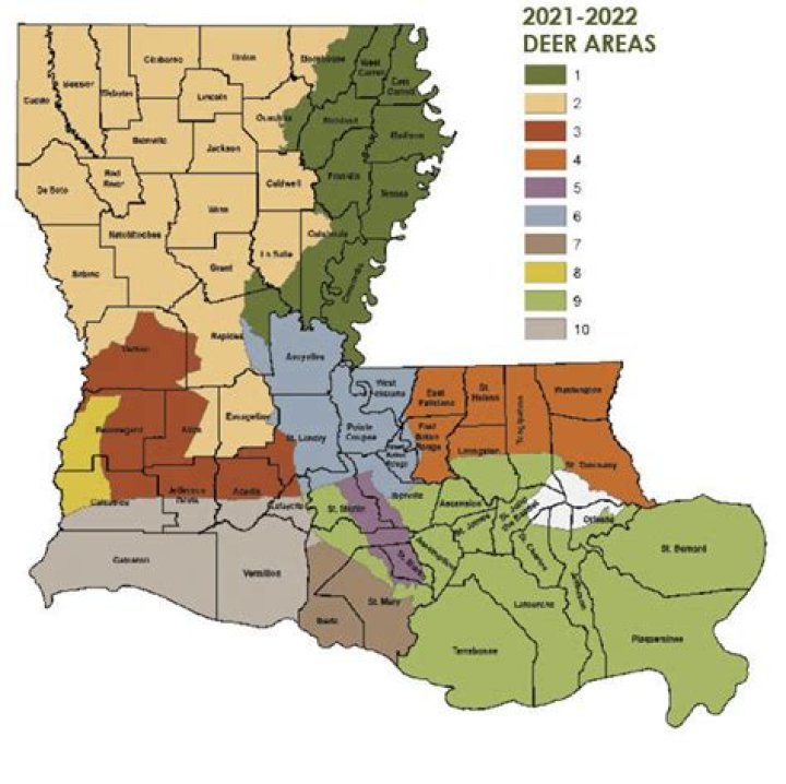 Where is the best deer hunting in Louisiana?