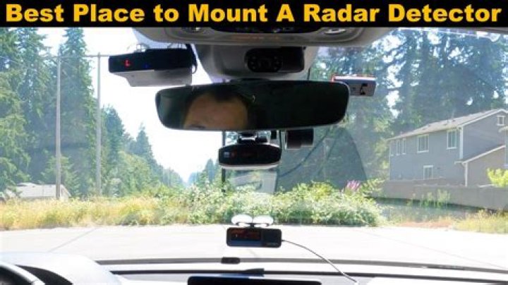 Where is the best place to mount a radar detector?