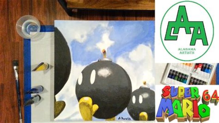 Where is the Bob-OMB painting in Super Mario 64?