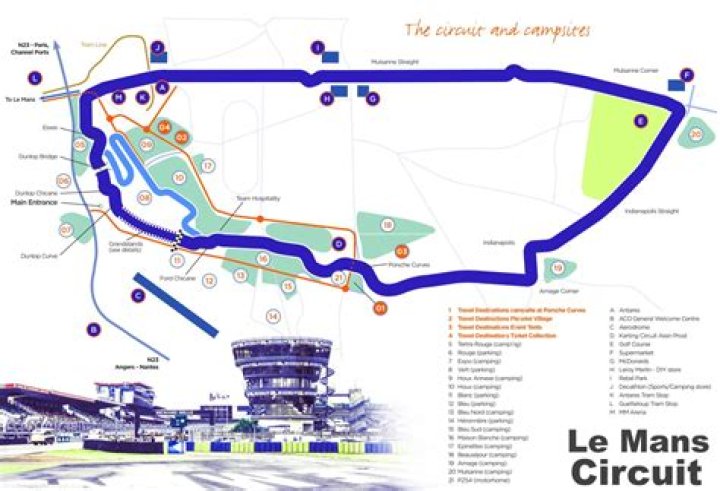 Where is the Le Mans racing circuit?
