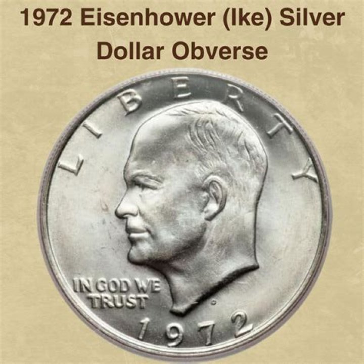 Where is the mint mark on the Eisenhower dollar coin?