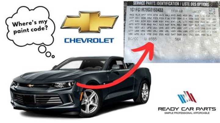 Where is the paint code on a 2010 Camaro?