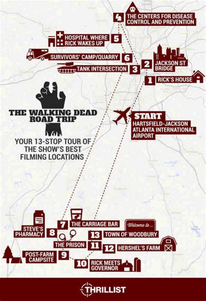Where is The Walking Dead filming locations?