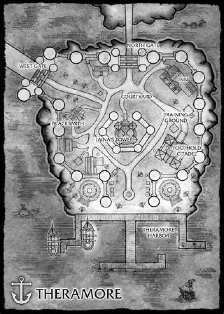 Where is Theramore Isle on the map?