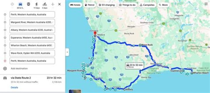Where should I go on a road trip down south?