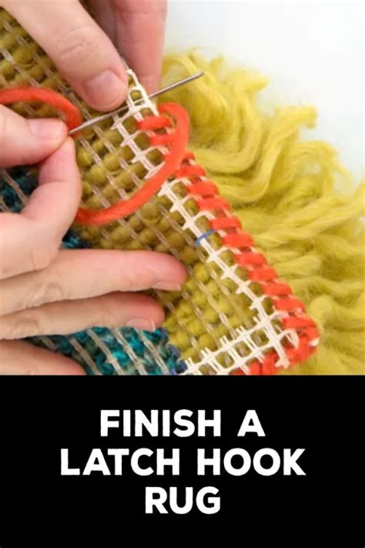 Where should I start my latch hook rug?