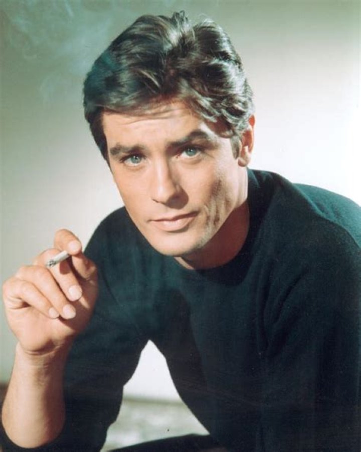 Where was Alain Delon born and raised?
