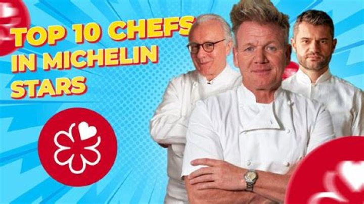 Which chef has the most 3 Michelin stars?