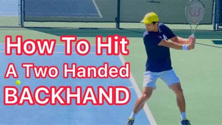 Which hand is dominant with tennis backhand?