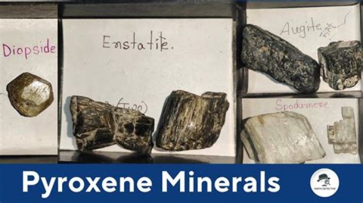 Which is a characteristic of the mineral pyroxene?