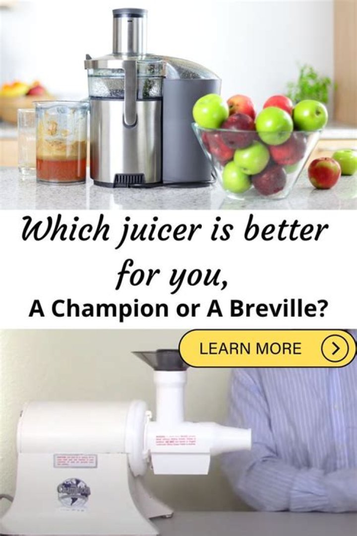 Which juicer is better breville or Omega?
