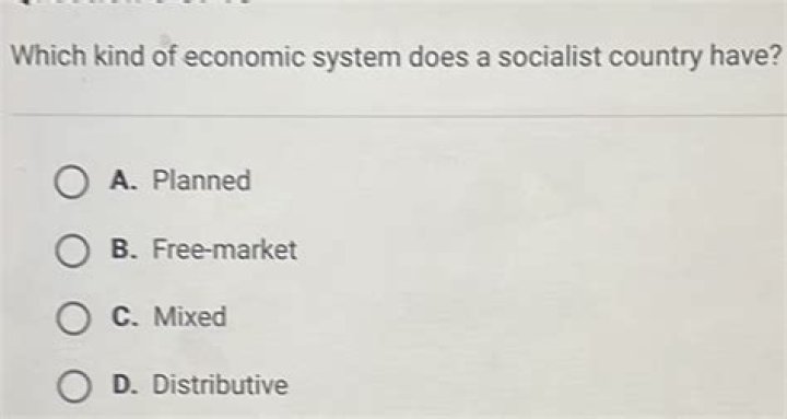 Which kind of economic system does a socialist country have?