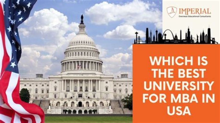 Which MBA is best in USA?