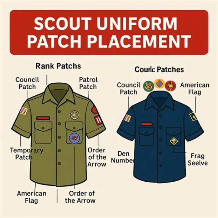 Which pocket does the order of arrow patch go on?
