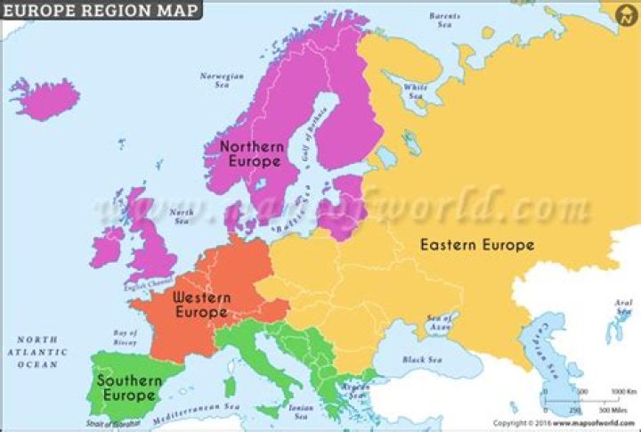 Which regions of Europe are more developed?