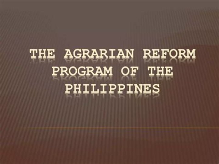 Who are the beneficiaries of agrarian reform program?