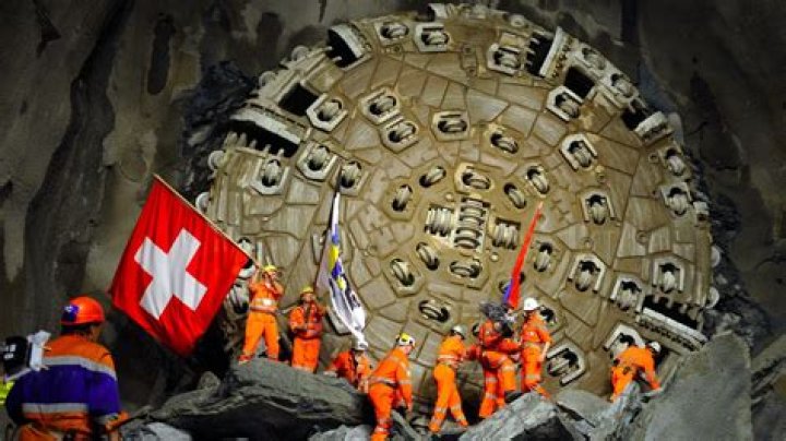 Who attended the Gotthard tunnel opening ceremony?