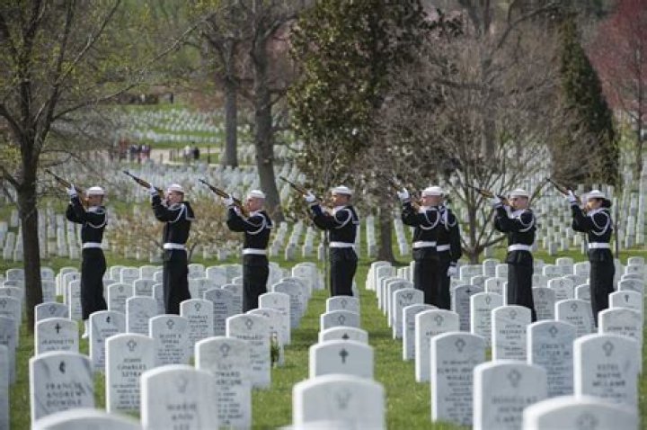 Who gets gun salute at funeral?