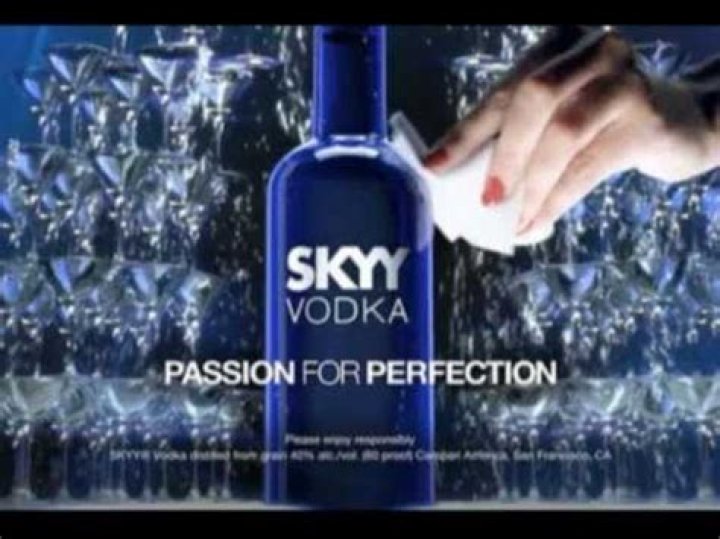 Who is on the Skyy Vodka commercial?