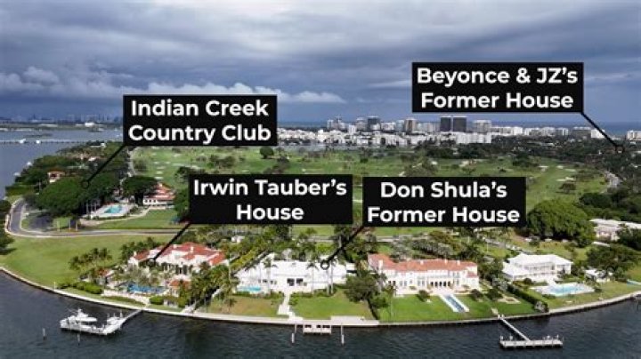 Who lives in Indian Creek Miami?