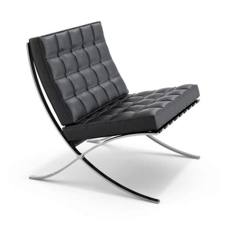 Who manufactures the Barcelona chair?