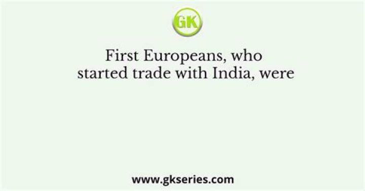 Who started trade?