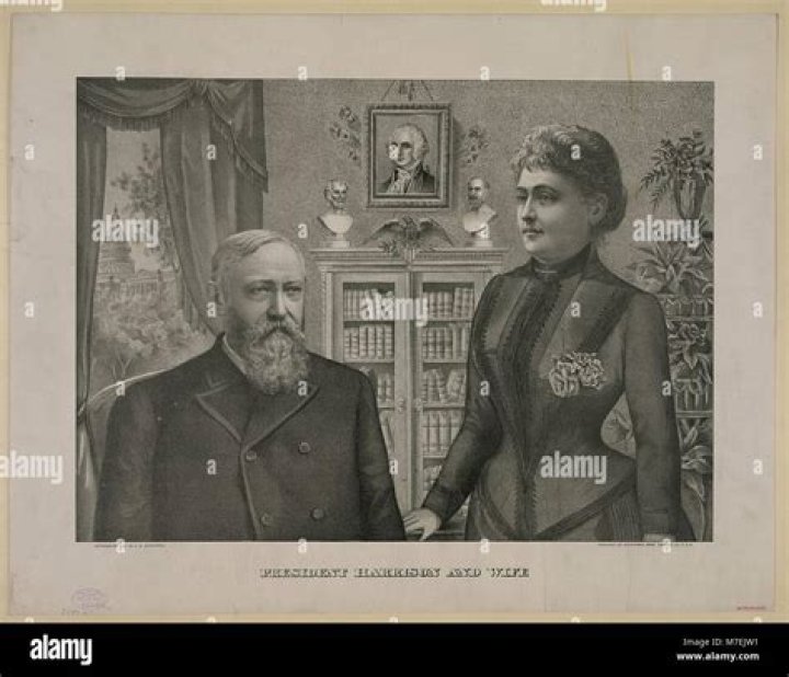 Who was Benjamin Harrison married to?