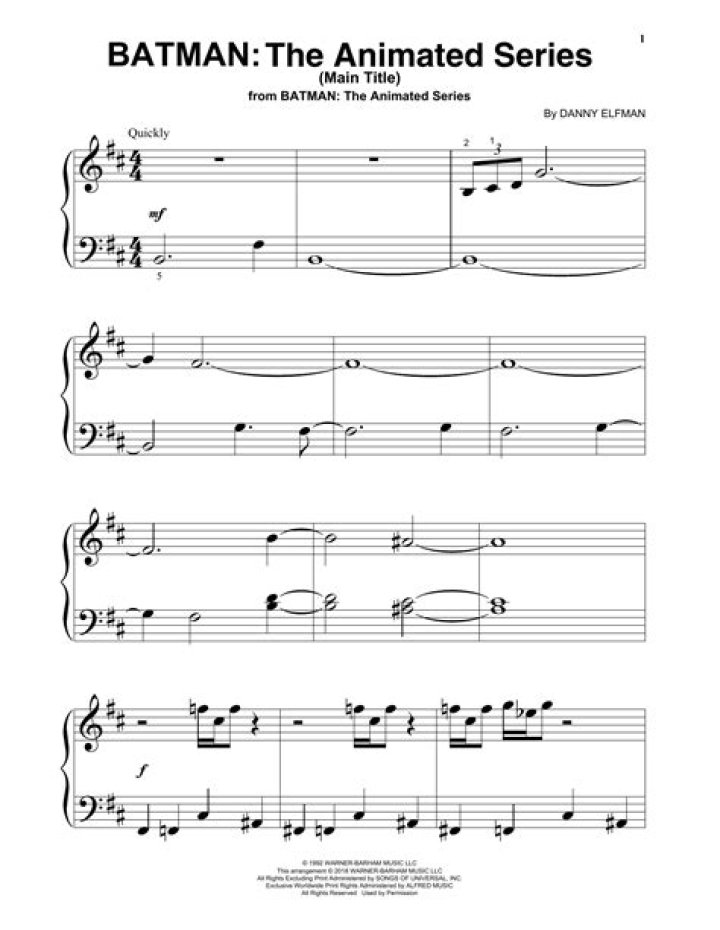Who wrote the Batman animated series theme song?