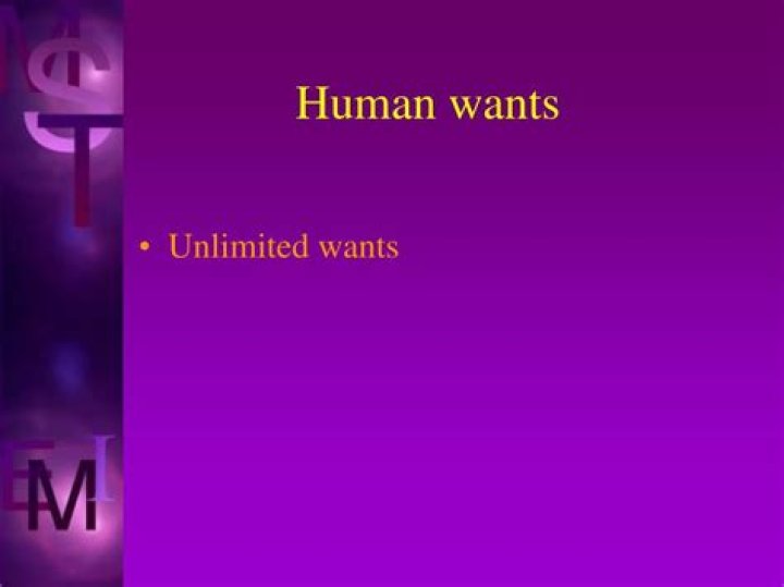 Why are human wants unlimited?