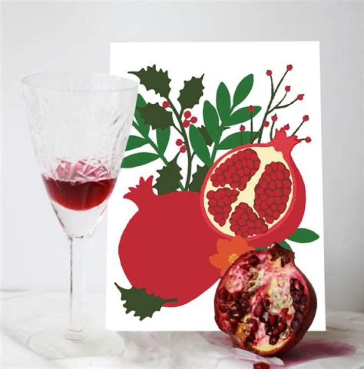 Why are pomegranates associated with Christmas?